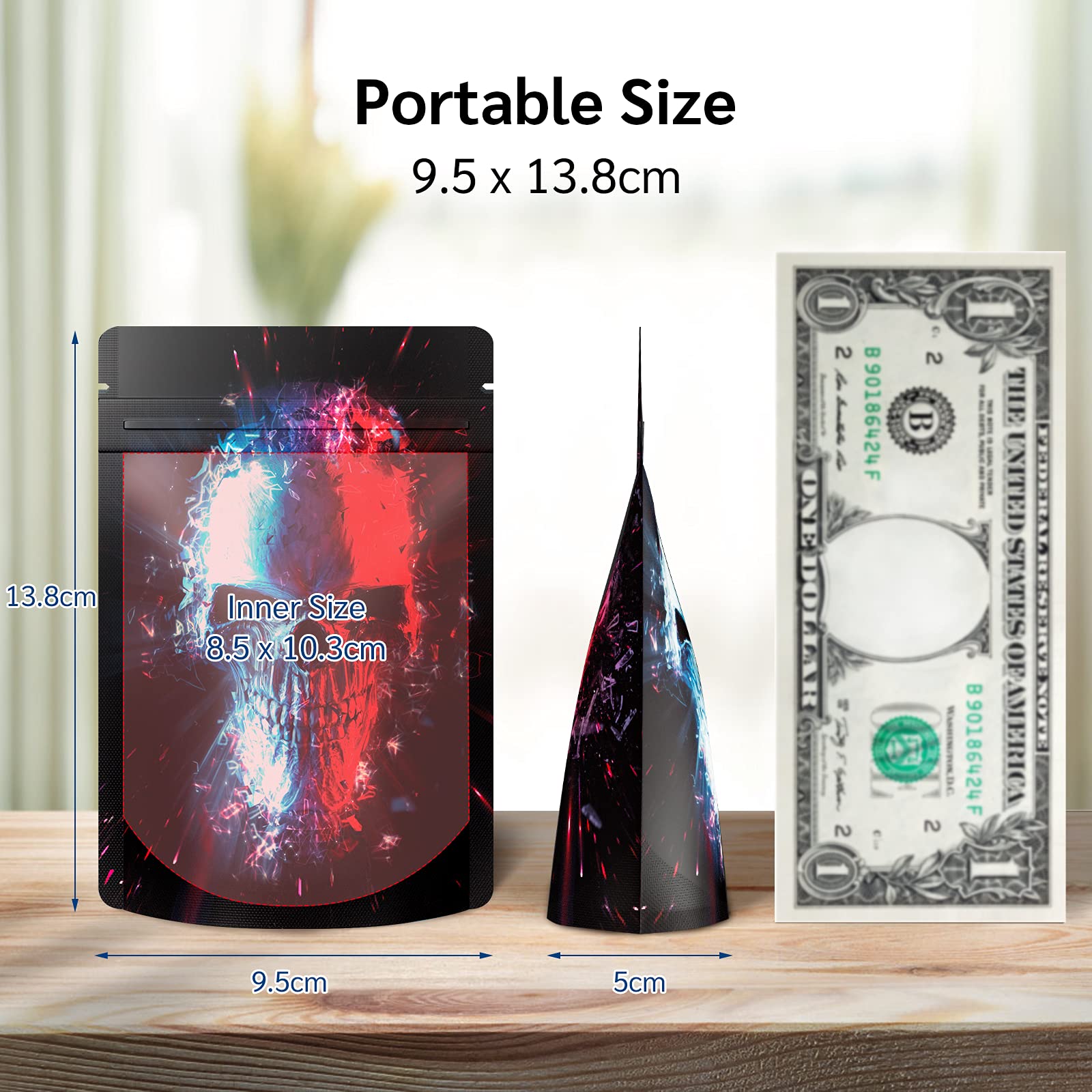 Fashion Pattern Design Frosted Stand up Circular Corner Zipper Food Safety Mylar Bag