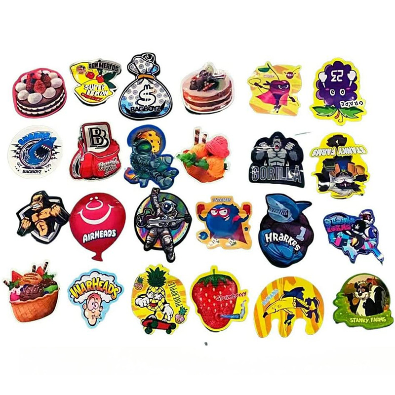 Resealable Child Proof Holographic Special Custom Shape Die Cut Mylar Bags