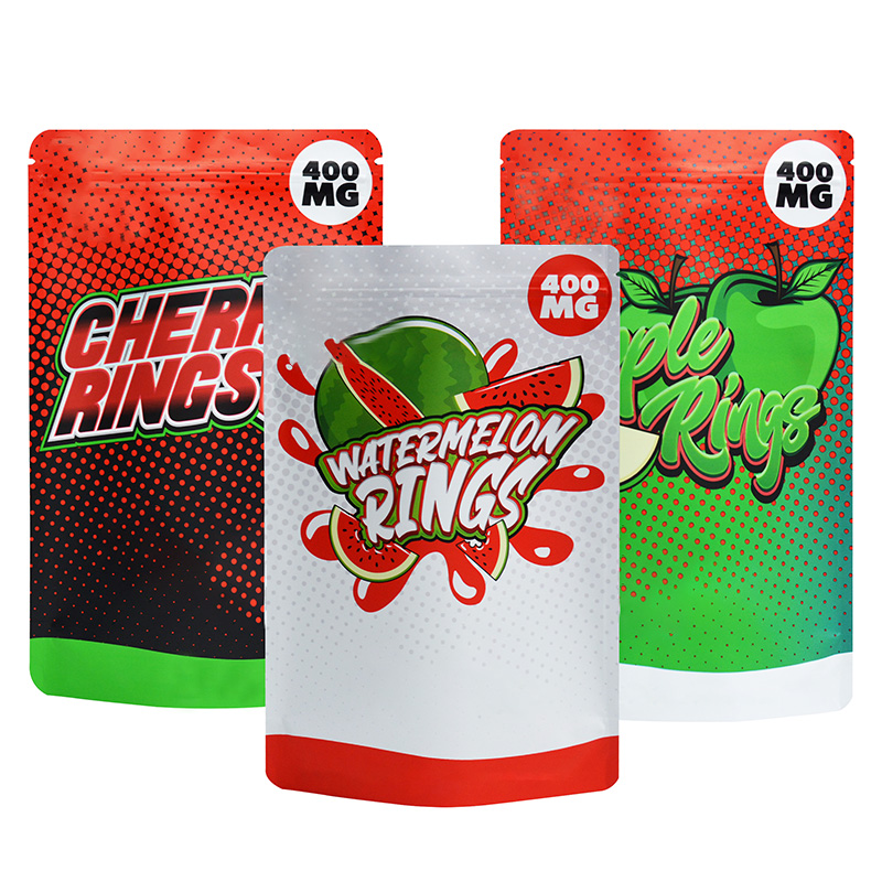 Printed Matte Color Food Packaging Stand Mylar Bag