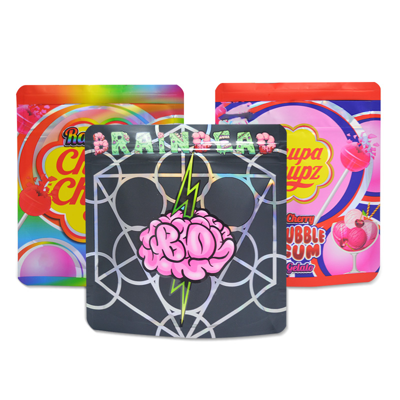 Printed Matte Color Food Packaging Stand Mylar Bag