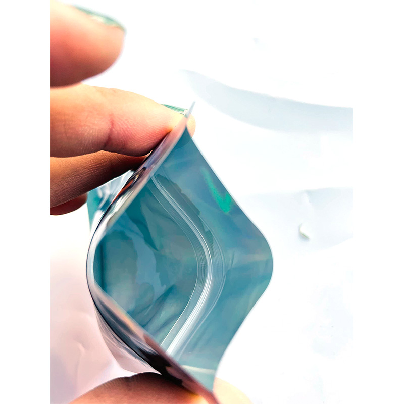 Small Holographic Mix Designs Ziplock Child Proof Candy Gummies Plastic Mylar Bags