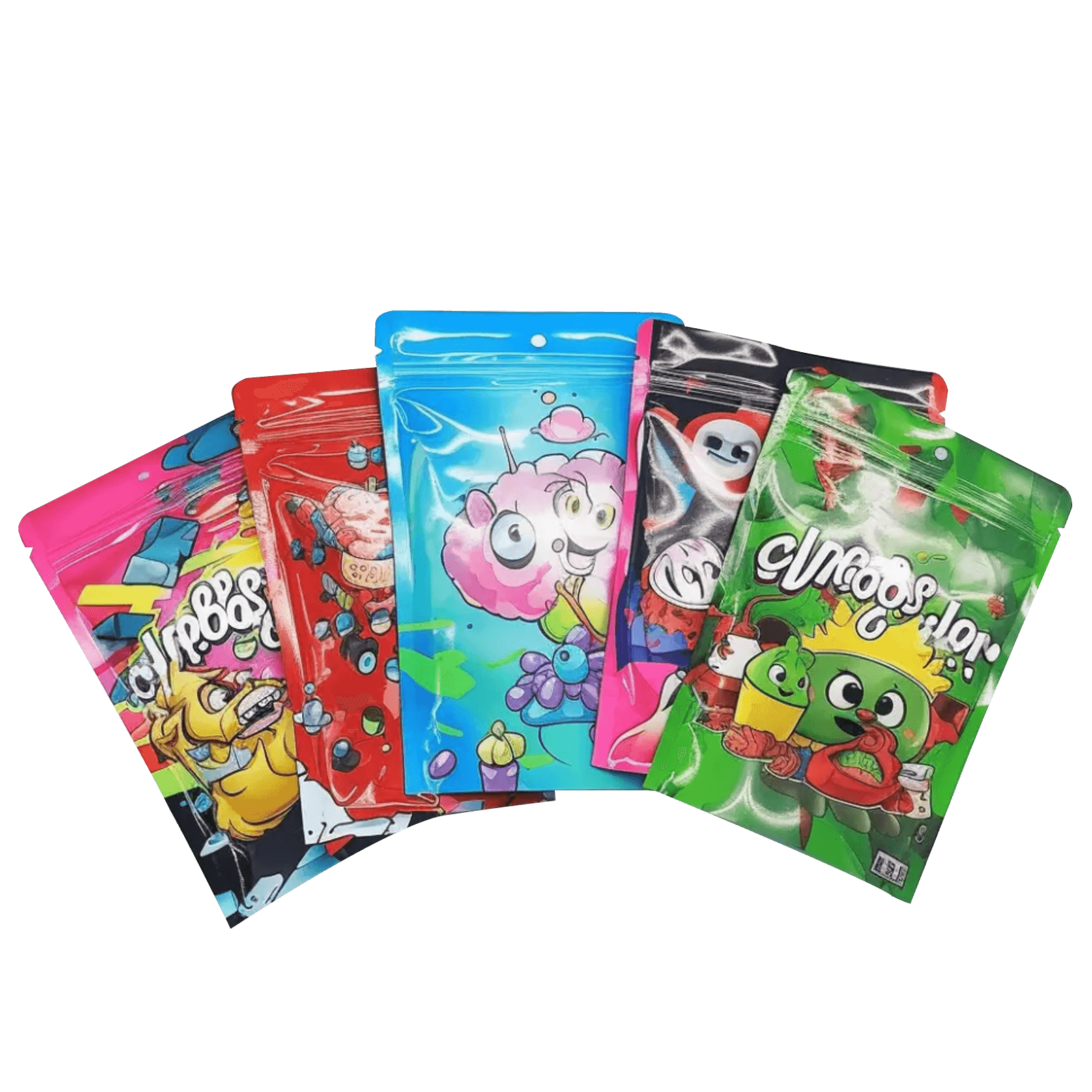 Custom Printed Heat Seal Plastic Zip Lock Stand up Mylar Bags