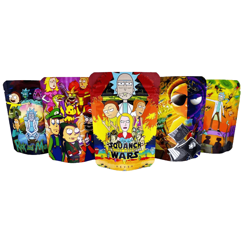 Fantasy Pattern Custom Print Die Cut Zip Lock Stand up Mylar Bags with Window