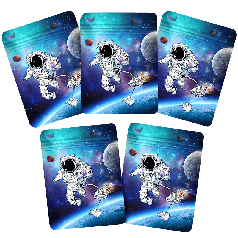 Custom 3.5g 7g 14g Print Ziplock Foil Smell Proof Upright Mylar Bags with Logo