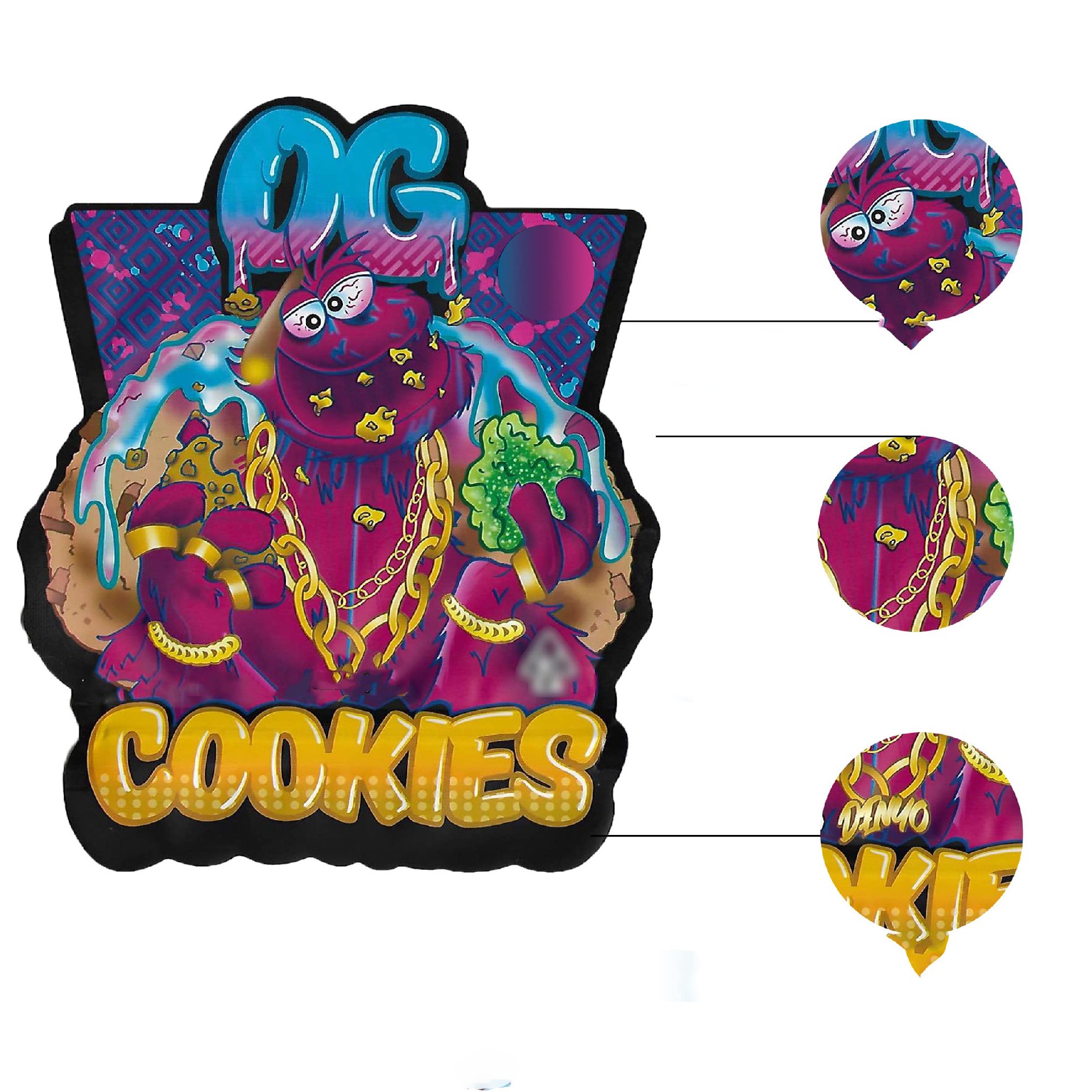 Custom Weed Bags with Designs